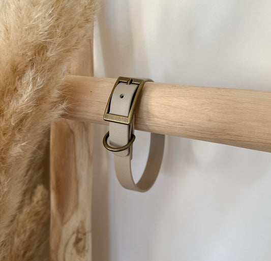 Biothane-Halsband "Prerow" - Taupe