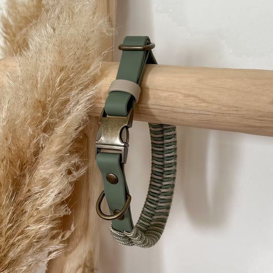 Biothane-Halsband "Binz" - Foggy x Taupe