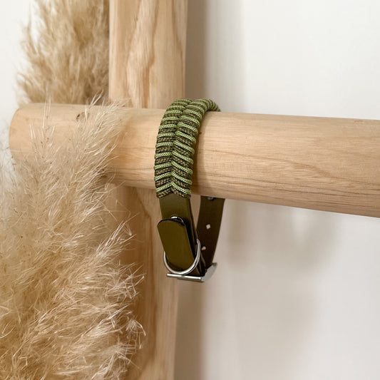 Biothane-Halsband "Grömitz" - Olive x Avocado